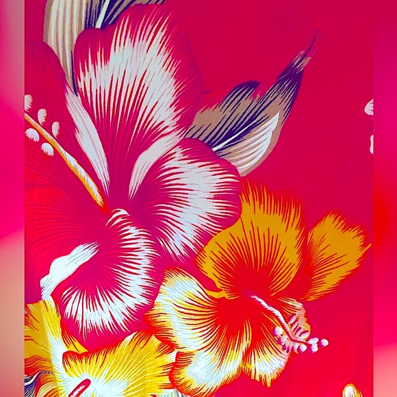 🌼DAISY’S🌼TUBE TOP TROPICAL HAWAIIAN FLORAL BEACH MAXI DRESS🌺 FITS M-L - Picture 7 of 9